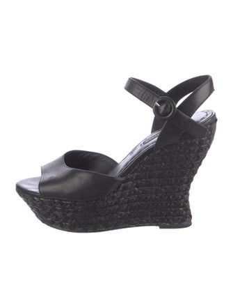 Alice + Olivia Leather Espadrilles