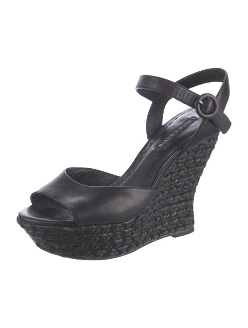 Alice + Olivia Leather Espadrilles