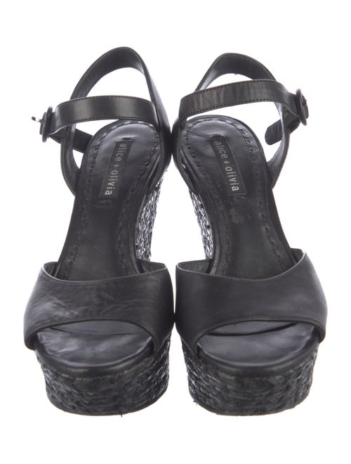 Alice + Olivia Leather Espadrilles