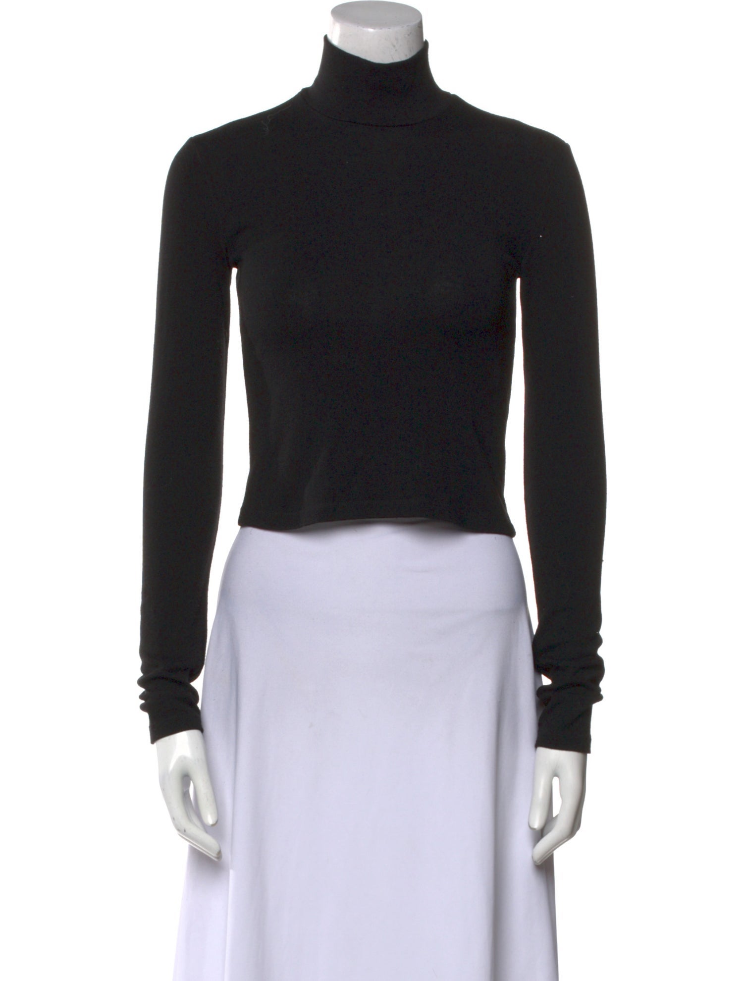 Alice + Olivia Turtleneck Long Sleeve Crop Top