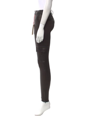 Alice + Olivia Lamb Leather Skinny Leg Pants