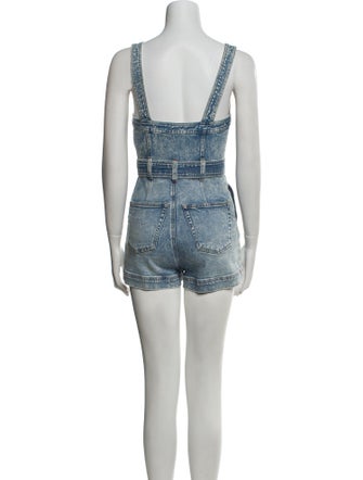 Alice + Olivia Square Neckline Romper