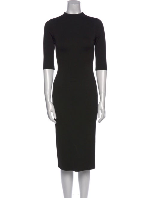 Alice + Olivia Mock Neck Midi Length Dress