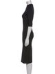 Alice + Olivia Mock Neck Midi Length Dress