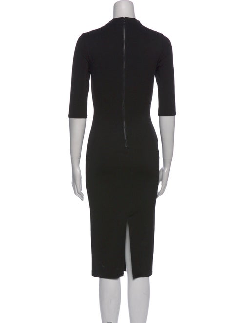 Alice + Olivia Mock Neck Midi Length Dress