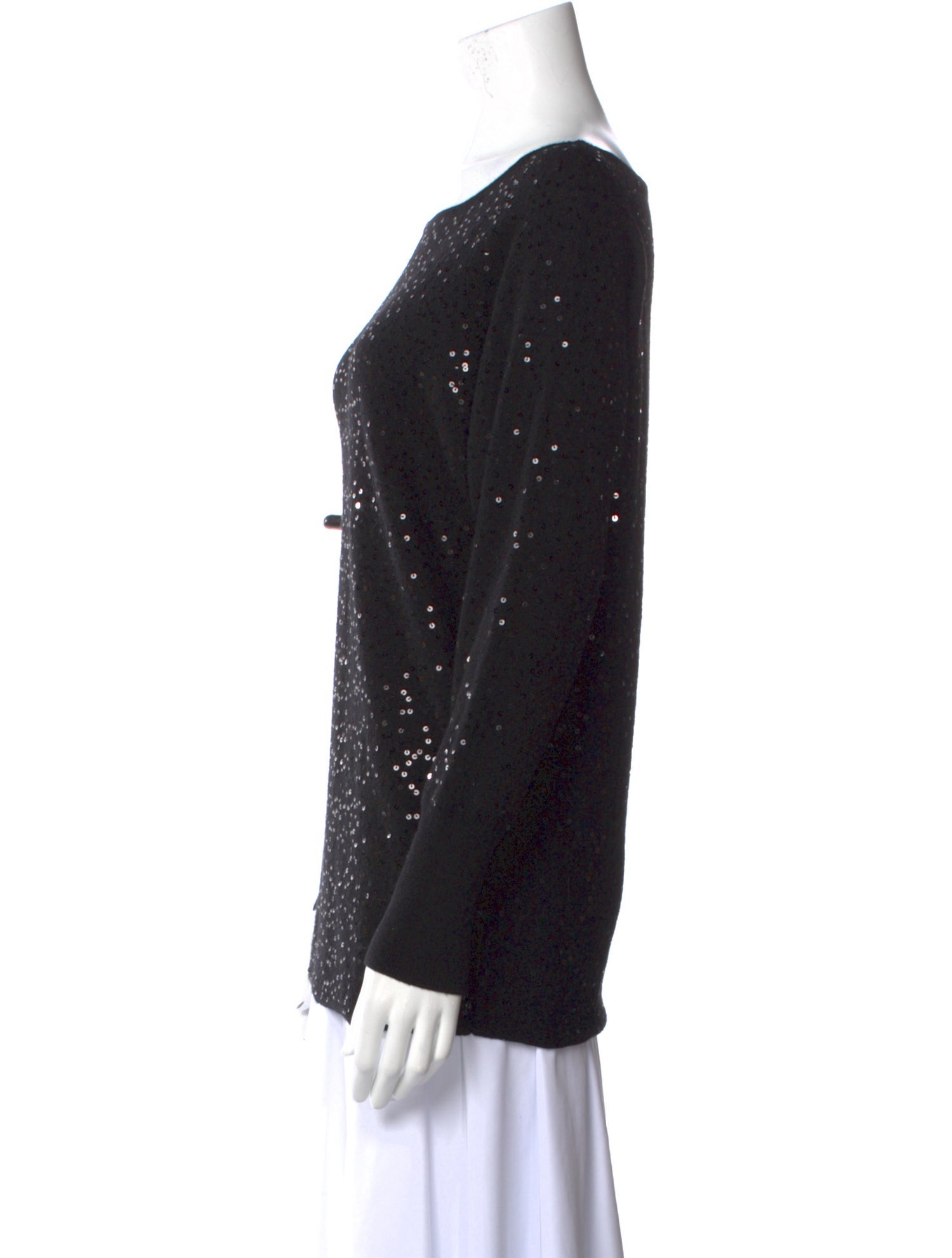 Alice + Olivia Wool Bateau Neckline Sweater