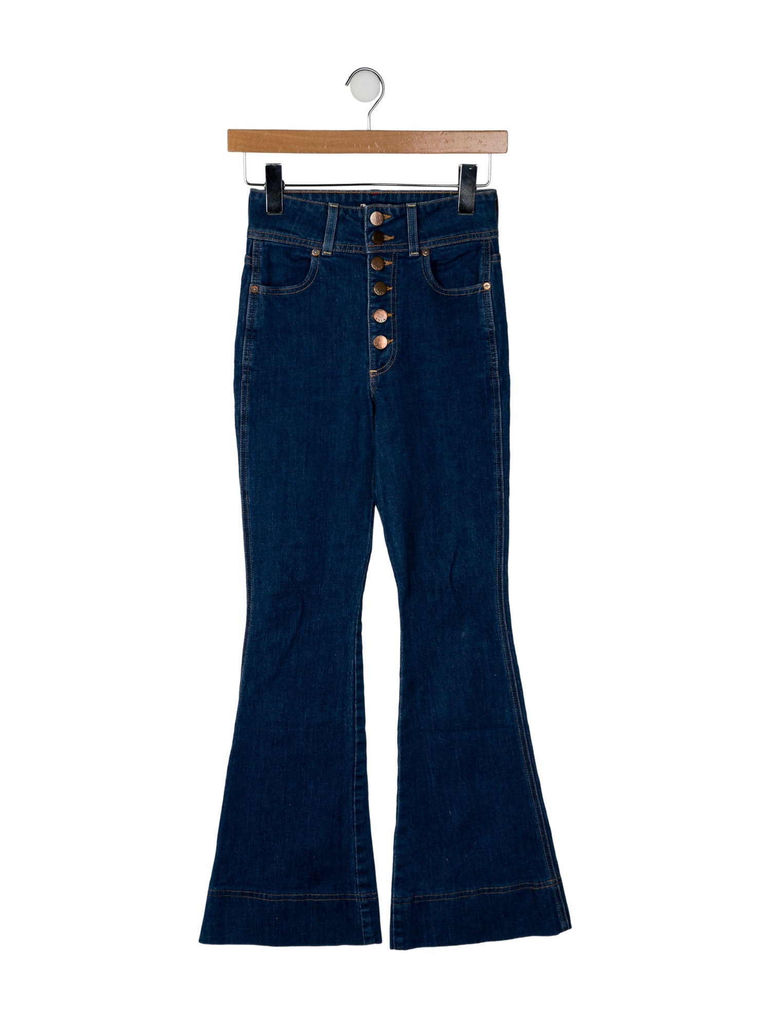 Alice + Olivia Mid-Rise Wide Leg Jeans