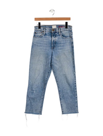 Alice + Olivia High-Rise Straight Leg Jeans