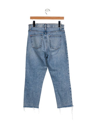 Alice + Olivia High-Rise Straight Leg Jeans