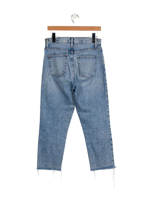 Alice + Olivia High-Rise Straight Leg Jeans