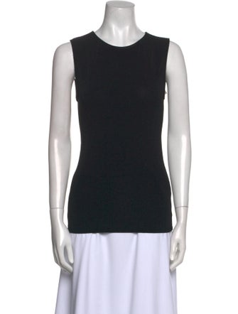 Alice + Olivia Crew Neck Sleeveless Top
