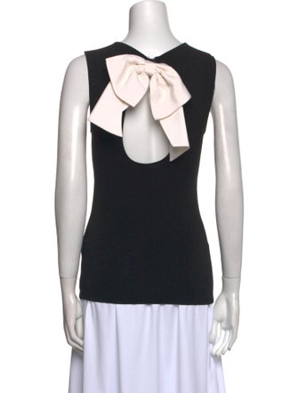 Alice + Olivia Crew Neck Sleeveless Top