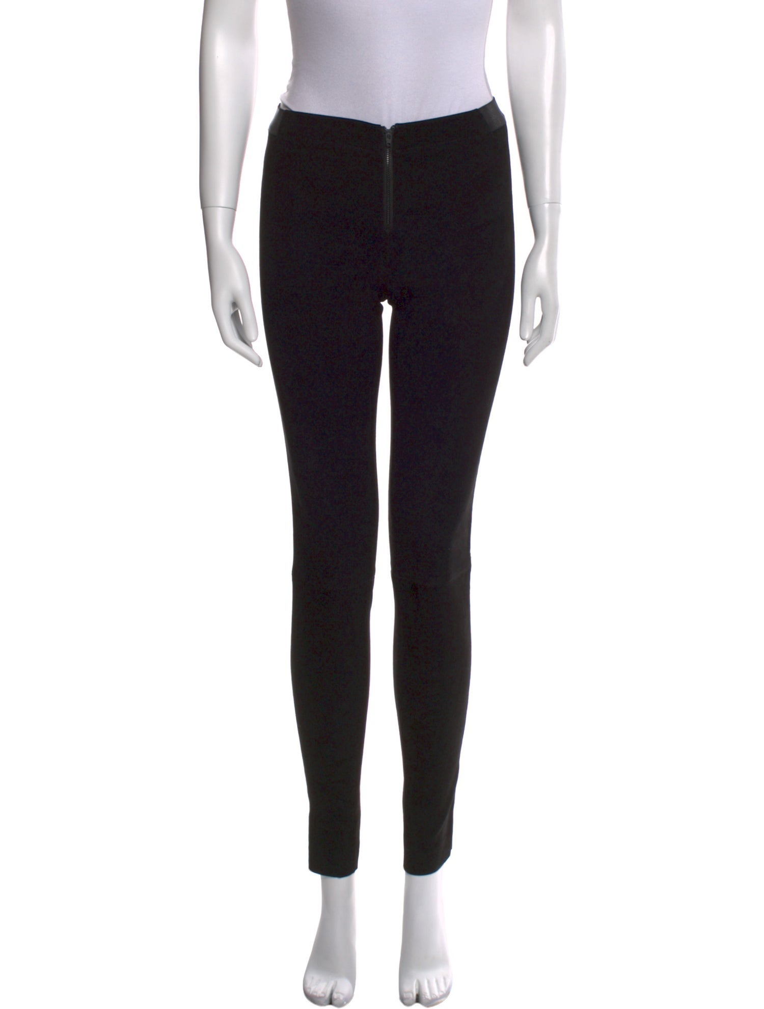 Alice + Olivia Lambskin Skinny Leg Pants