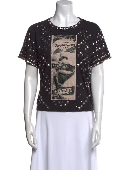 Alice + Olivia Graphic Print Crew Neck T-Shirt