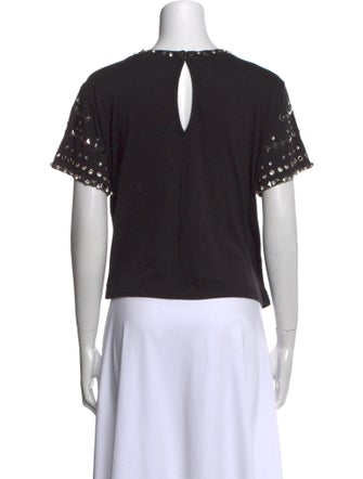 Alice + Olivia Graphic Print Crew Neck T-Shirt