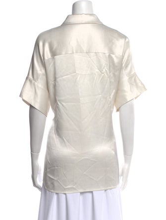 Alice + Olivia Short Sleeve Button-Up Top