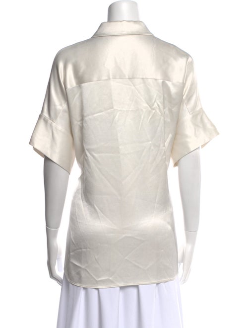 Alice + Olivia Short Sleeve Button-Up Top