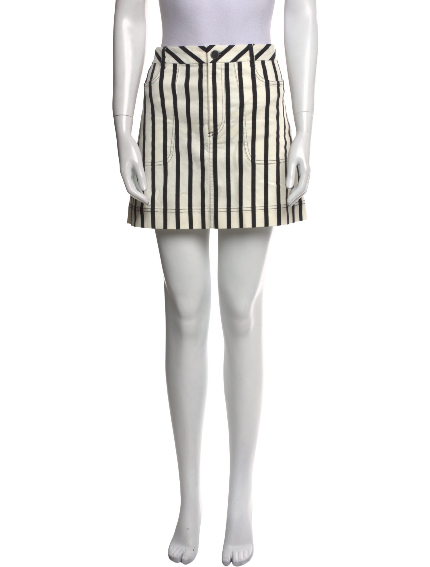 Alice + Olivia Striped Mini Skirt