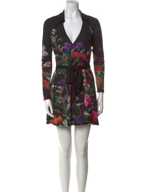Alice + Olivia Floral Print Mini Dress
