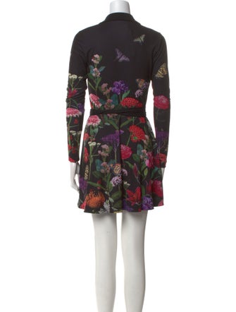 Alice + Olivia Floral Print Mini Dress