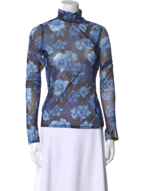 Alice + Olivia Nylon Floral Print Sweatshirt
