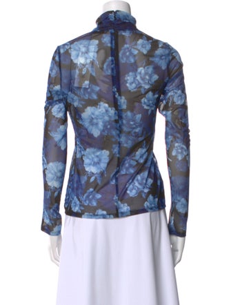 Alice + Olivia Nylon Floral Print Sweatshirt