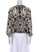 Alice + Olivia Printed V-Neck Blouse