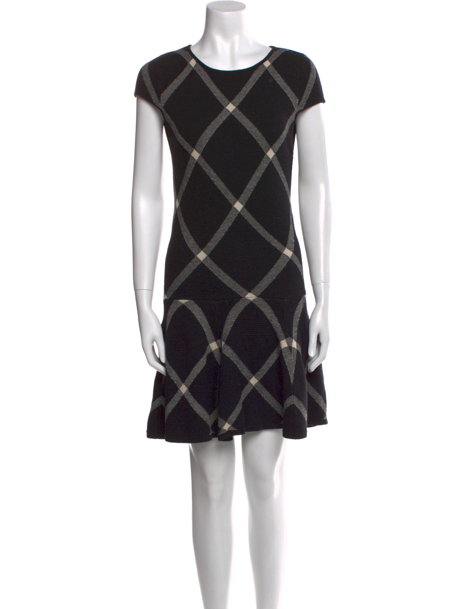 Alice + Olivia Plaid Print Mini Dress