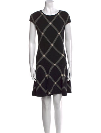 Alice + Olivia Plaid Print Mini Dress