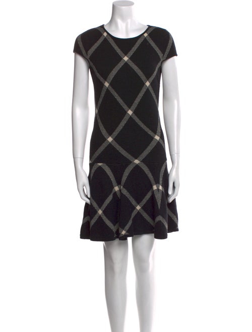 Alice + Olivia Plaid Print Mini Dress