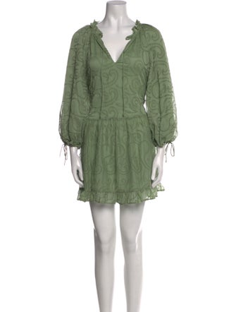 Alice + Olivia V-Neck Mini Dress