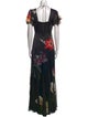 Alice + Olivia Floral Print Long Dress