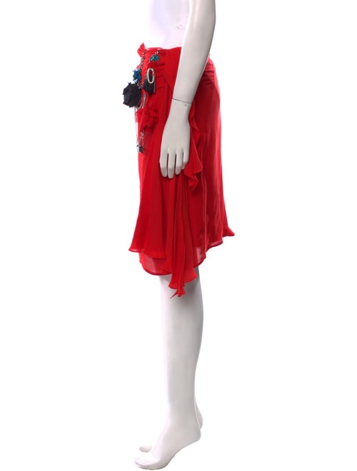 Alice + Olivia Silk Knee-Length Skirt