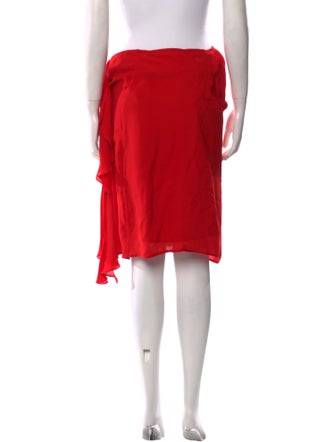 Alice + Olivia Silk Knee-Length Skirt