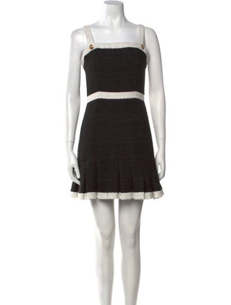 Alice + Olivia Square Neckline Mini Dress