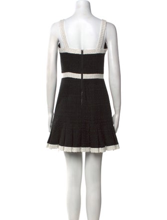 Alice + Olivia Square Neckline Mini Dress