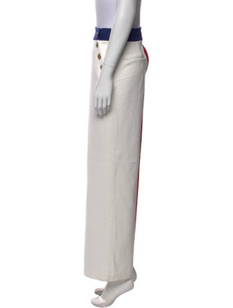 Alice + Olivia Colorblock Pattern Wide Leg Pants