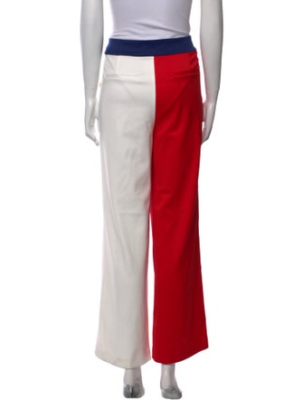 Alice + Olivia Colorblock Pattern Wide Leg Pants