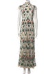 Alice + Olivia Floral Print Long Dress
