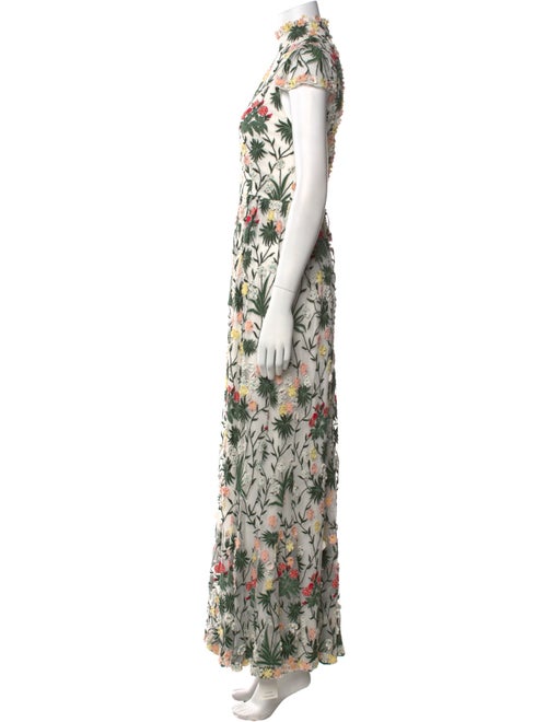 Alice + Olivia Floral Print Long Dress