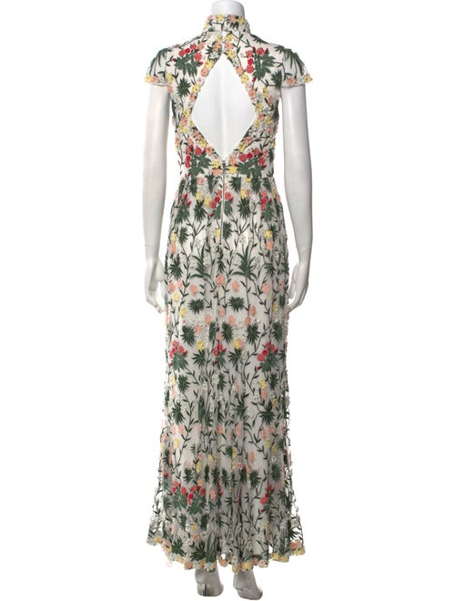 Alice + Olivia Floral Print Long Dress