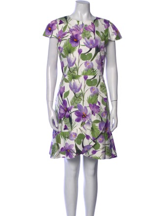 Alice + Olivia Floral Print Mini Dress