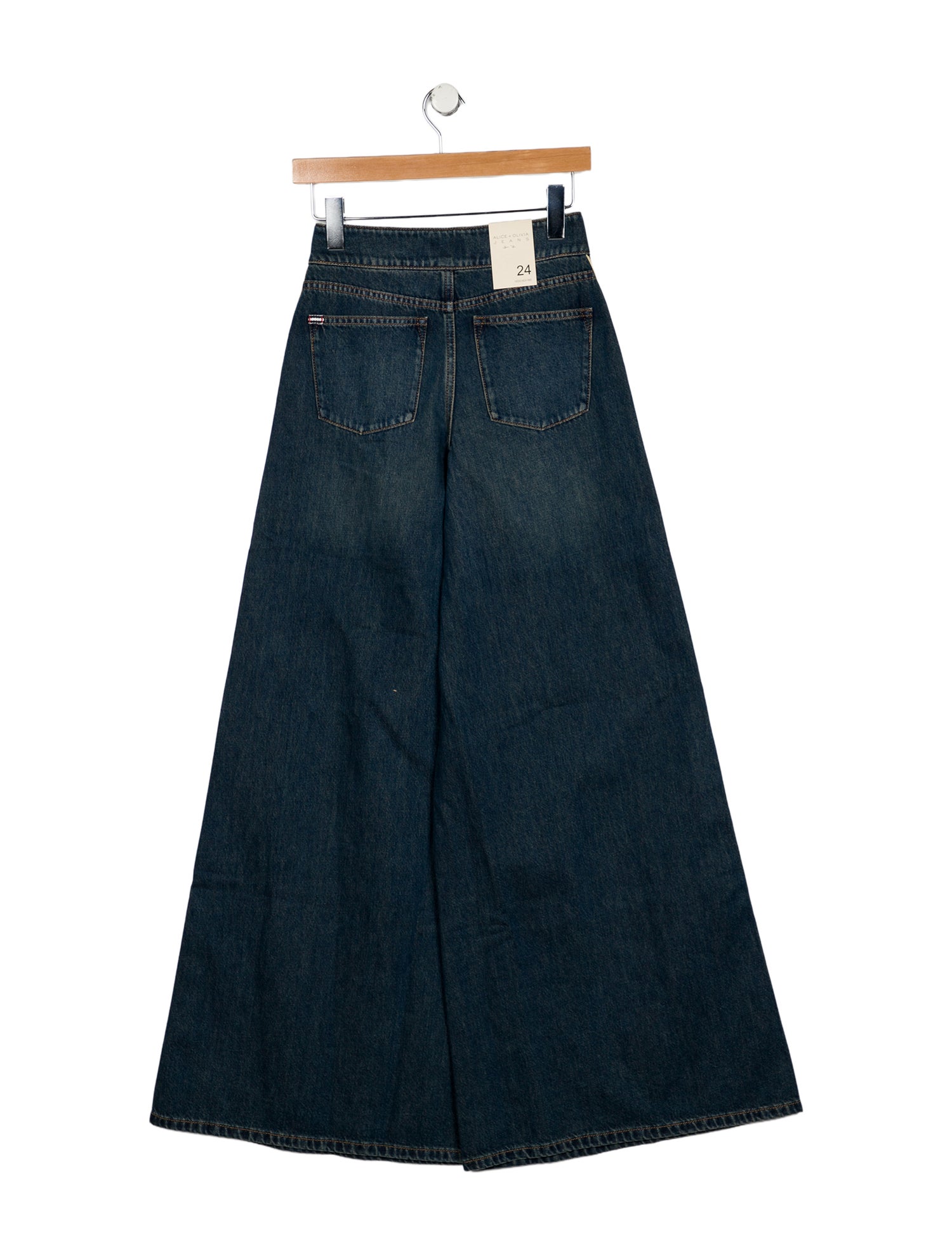 Alice + Olivia Mid-Rise Wide Leg Jeans w/ Tags