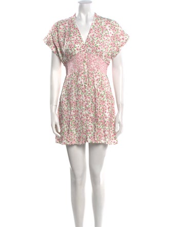 Alice + Olivia Floral Print Mini Dress