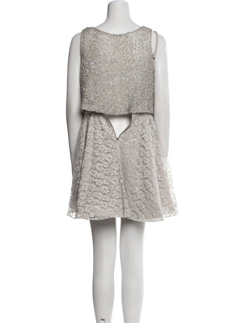 Alice + Olivia Cowl Neck Mini Dress