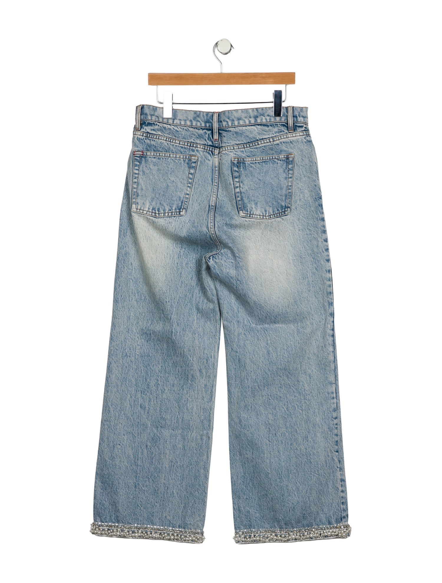 Alice + Olivia High-Rise Wide Leg Jeans