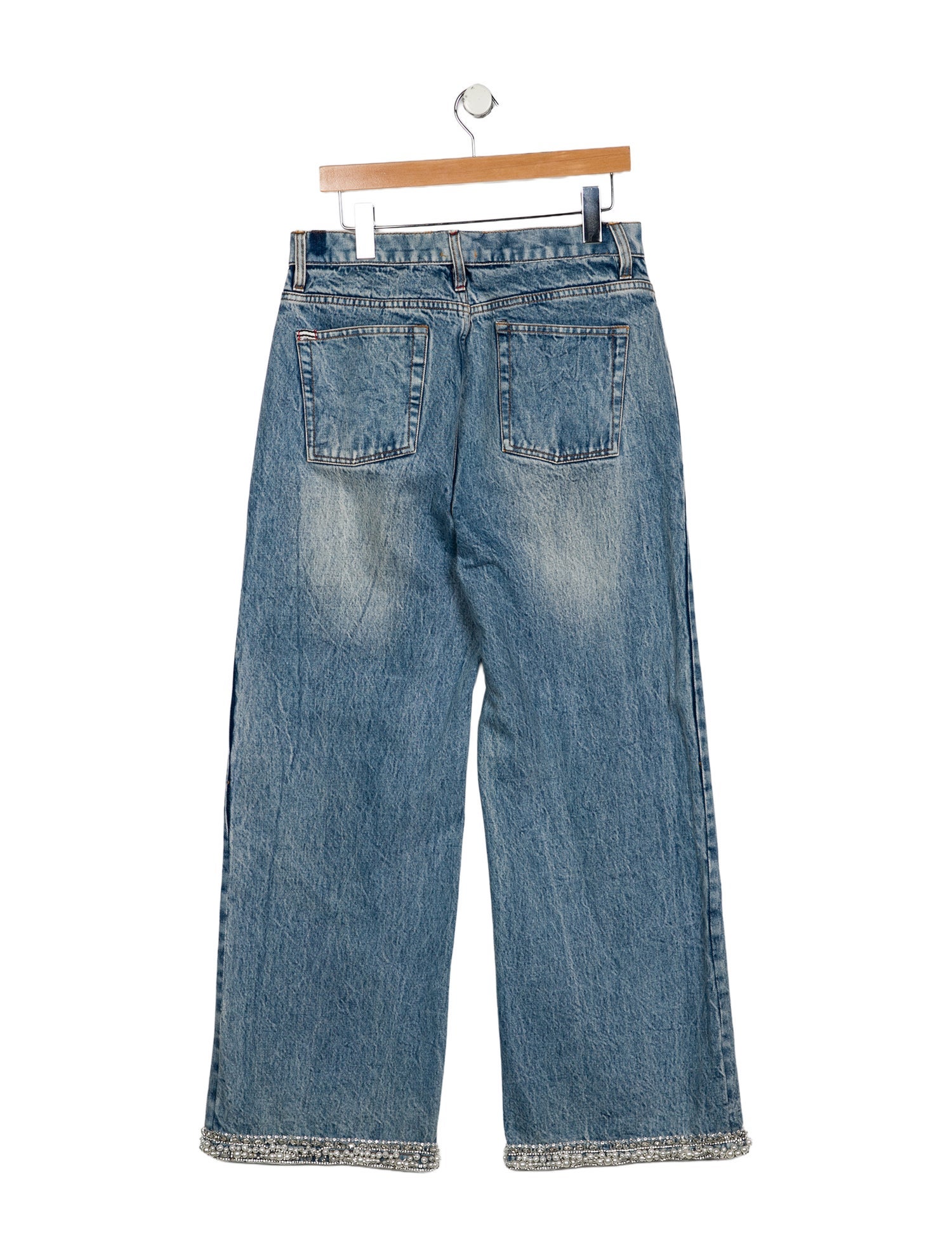 Alice + Olivia High-Rise Wide Leg Jeans