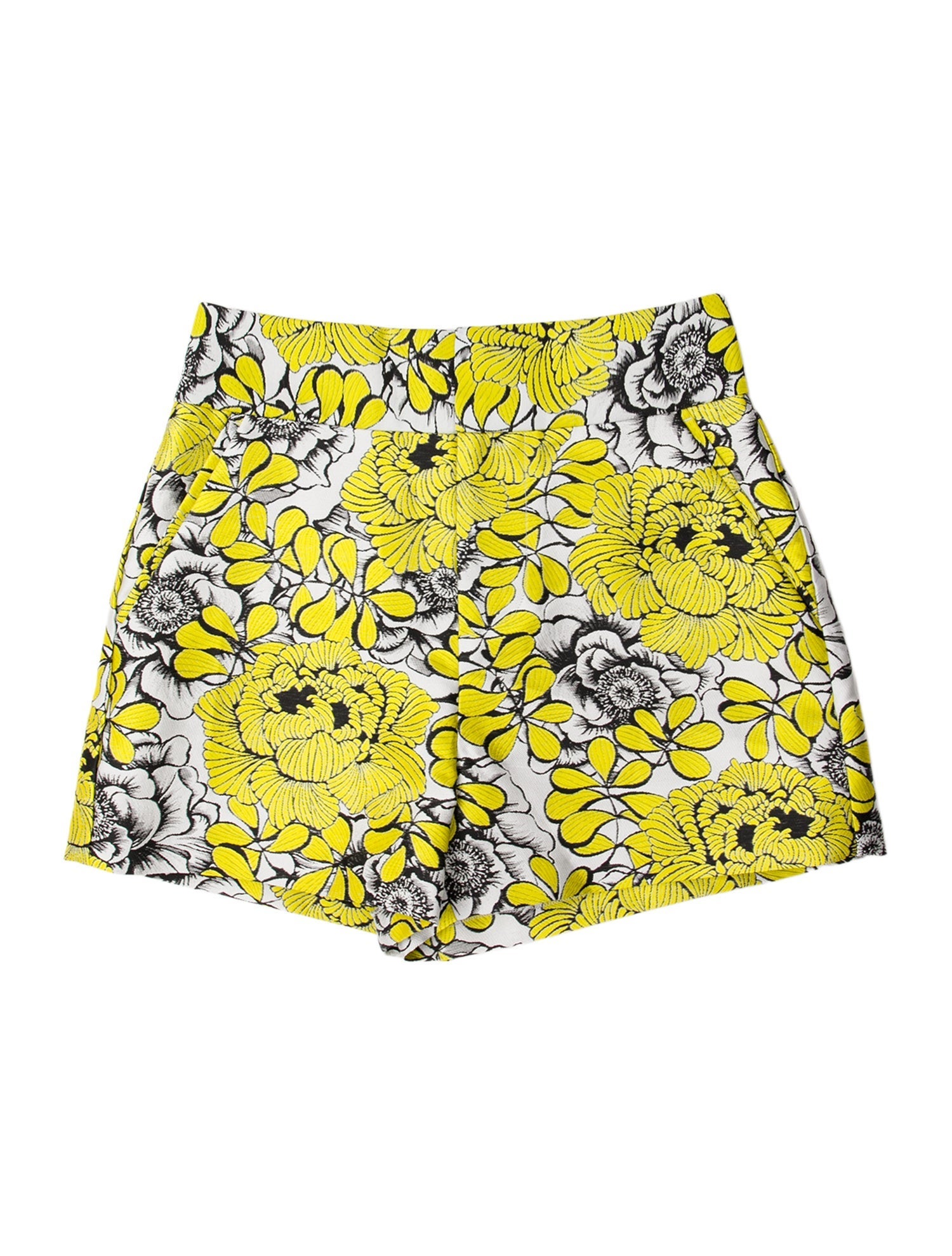 Alice + Olivia Floral Print Mini Shorts