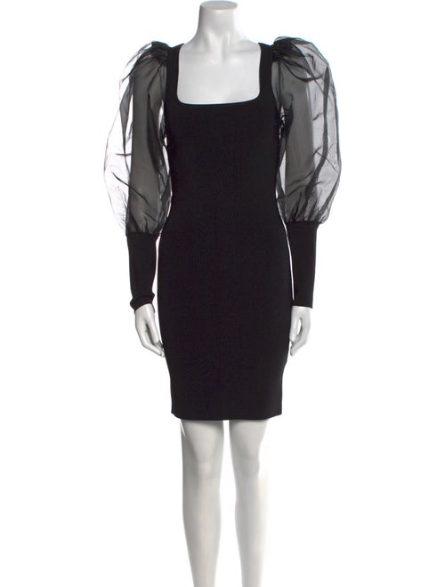 Alice + Olivia Square Neckline Mini Dress