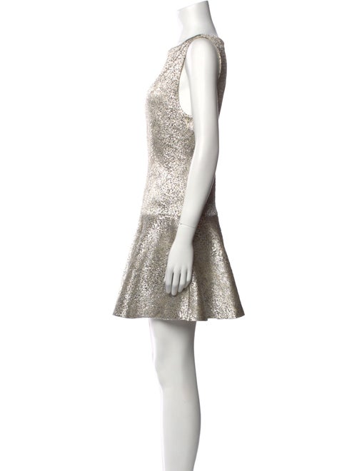 Alice + Olivia Bateau Neckline Mini Dress